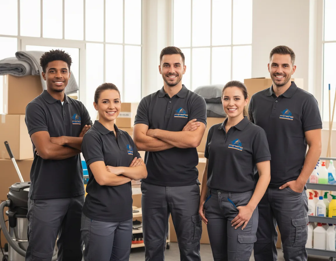 Team von Blitz Umzüge & Reinigung bei der Arbeit
